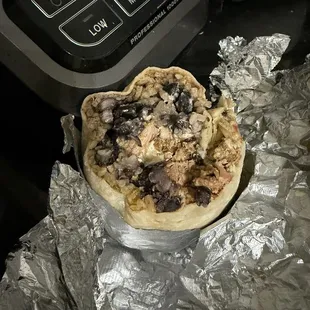 Al Pastor Burrito with sooooo little meat!