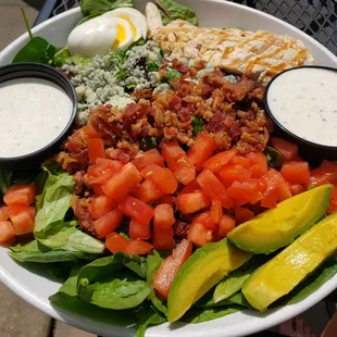 Cobb salad. Side of ranch and white French. Omg soooo good!!!