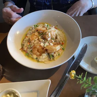 Lemon shrimp risotto