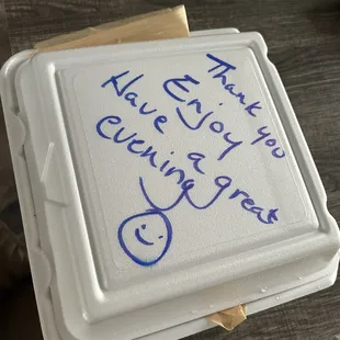 To go chicken dinner