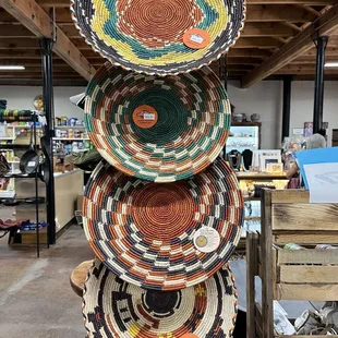 baskets stacked on top of each other