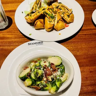 Fiesta Eggrolls and Brussels!