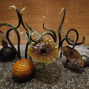 Chihuly sculpture in the lobby