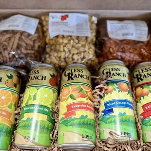 Package of beer and treats