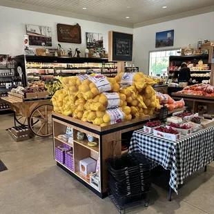 a grocery store with fresh produce