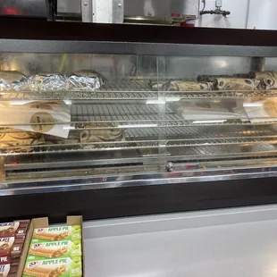 a refrigerated display case