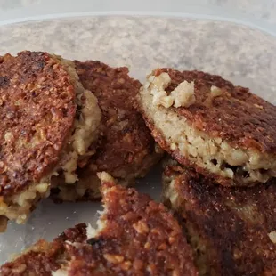 a close up of a plate of food