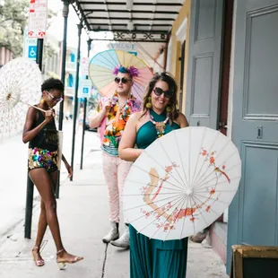 Parasols, Sequin Booty Shorts, Sunglasses, Necklaces, Earrings, summer clothes~