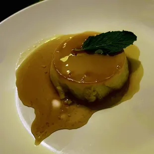 Valentines Day pop up coconut flan