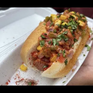 Spicy Fiesta Elote Glizzy