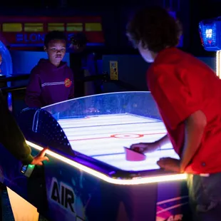 Air Hockey @ GLO Mini Golf - San Bernardino