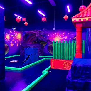 Golf Course  @ GLO Mini Golf - San Bernardino