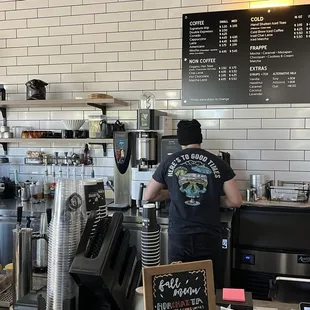 Barista in action!