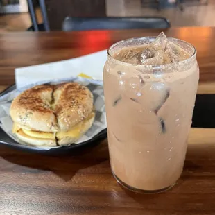 Abuelita and breakfast sammy