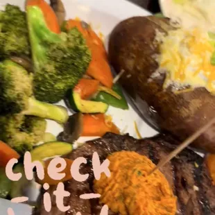 Steak dinner