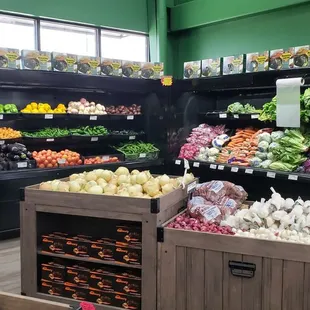 a variety of fruits and vegetables