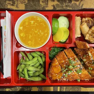 katsu chicken bento box