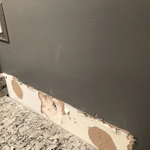 Drywall damage