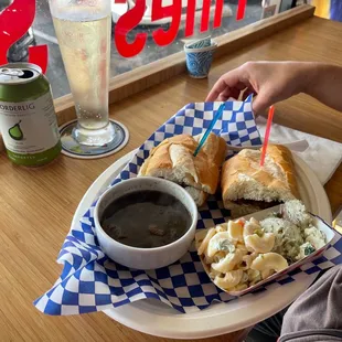 Beef Dip - Regular with Macaroni salad n Red Potato &amp; Dill Salad