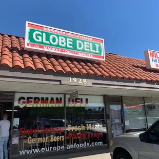 German deli front entrance.