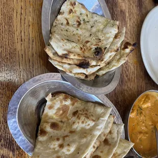 Garlic and butter naan