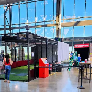 Batting cage on level 2
