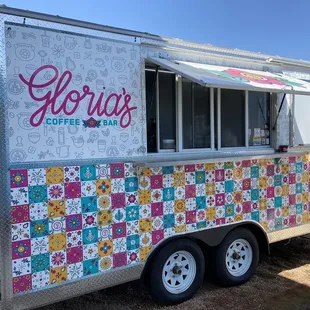 a colorful food truck