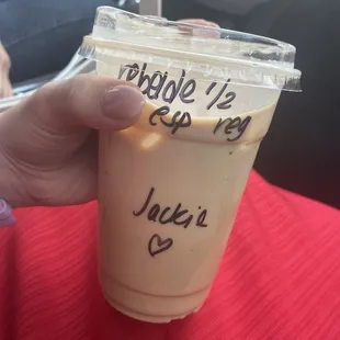 One of the seasonal coffees