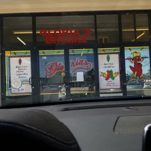 the front of the store