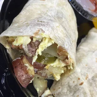 Breakfast Wrap: hit the spot compliments to the chef! Mmmmmm