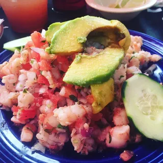 Shrimp Ceviche Tostada
