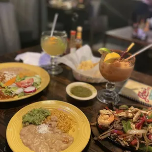 Cadillac margarita and mango margarita