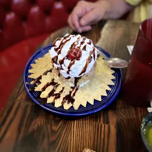 Fried ice cream!! BOOM