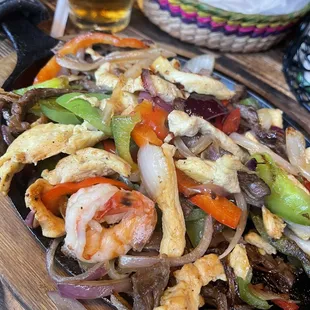 Combination fajitas