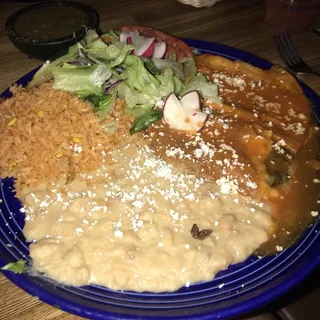 Chile Relleno & Cheese Enchilada