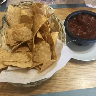 Salsa and chips