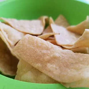 a bowl of tortilla chips