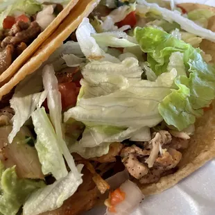 Pollo asado taco