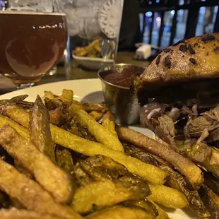 Sirloin steak and french fries!