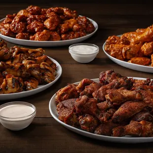 bbq chicken, fried chicken, chicken wings, chicken wings and fried chicken, food, poultry, chicken, fried chicken wings, bbq wings