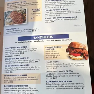 Menu right inside