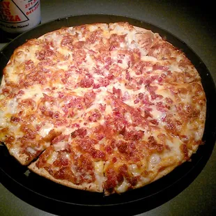 Chicken Bacon Ranch. Thin Crust. Yummy!