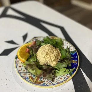 a plate of salad