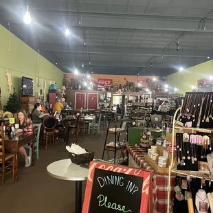 the inside of the store