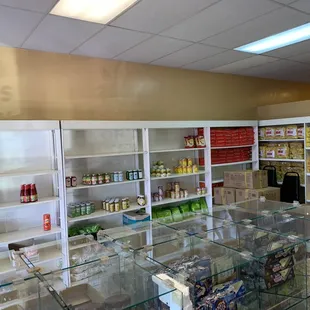 the inside of the store