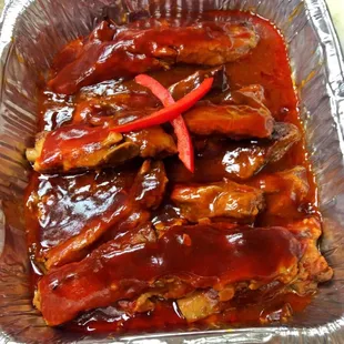 ribs in barbecue sauce