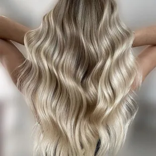 Balayage and baby lights