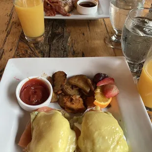 Orange Juice French Toast Plate Glover Park Benedict