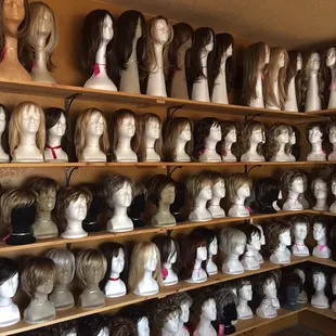 Just a few years of our beautiful hair pieces on display