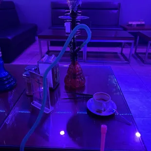 Hookah and coffee
